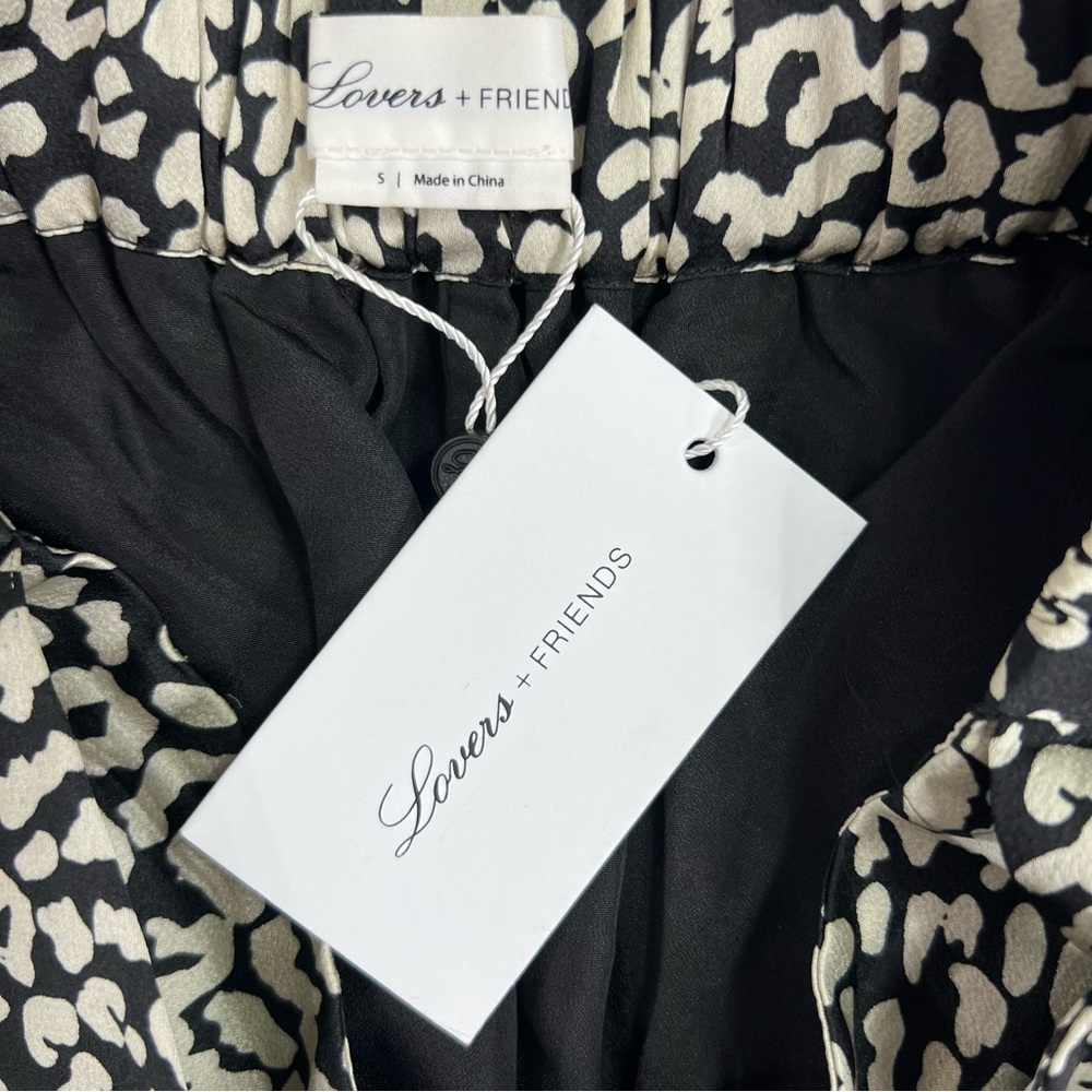 NWT Lovers + Friends Macie Pants In Black Leopard Size Small - Picture 7 of 10